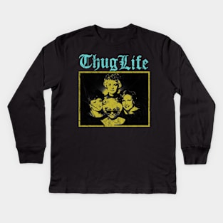 Chug Life Golden Girls - Golden Vintage Kids Long Sleeve T-Shirt